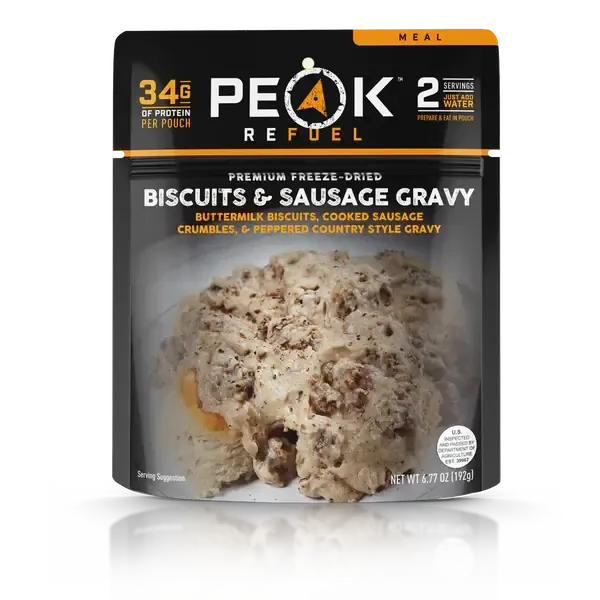 Peak Biscuits &amp; Sausage Gravy