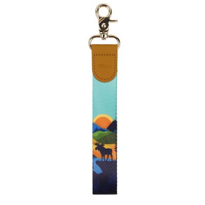 Keychain Strap Moose Scene