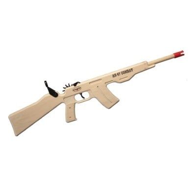 Rubber Band Gun AK-47 Combat Rifle - Blue Ammo