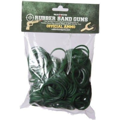 Rubber Band Gun Green Ammo 4 oz - Short Pistol