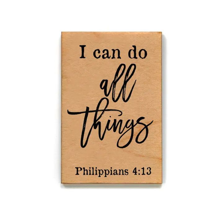 Wood Magnet - I Can Do All Things