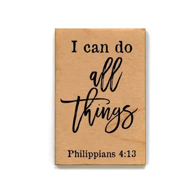 Wood Magnet - I Can Do All Things