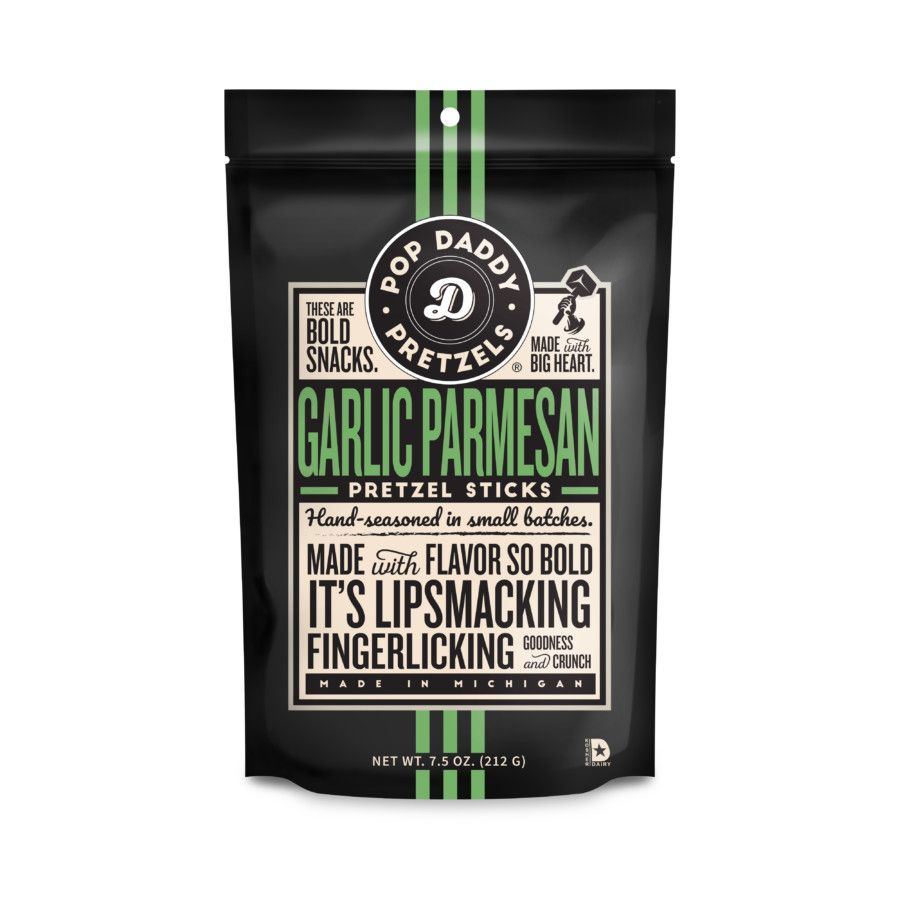 Pop Daddy Garlic Parmesan Pretzels