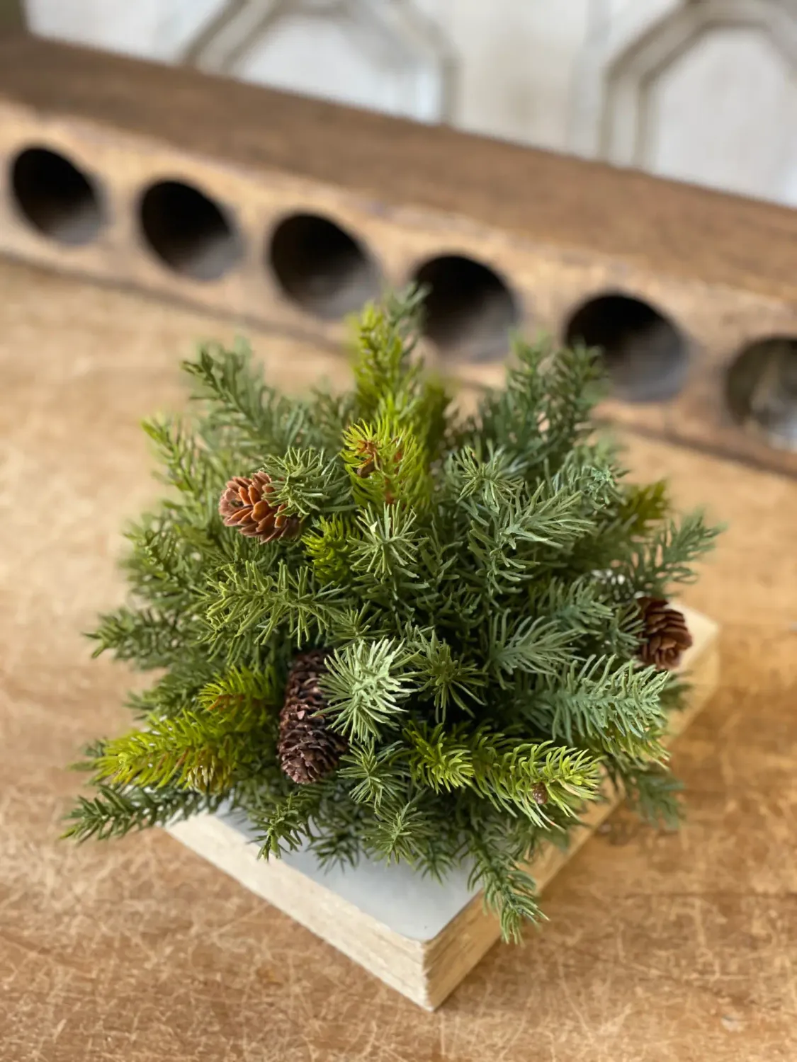 White Spruce Half Sphere 9”