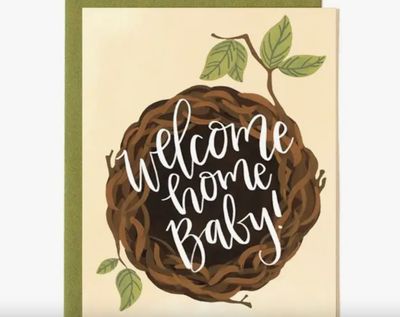 Nest Baby Greeting Card