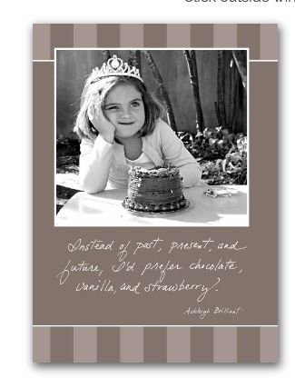 Instead of Past, Present, Future - Birthday