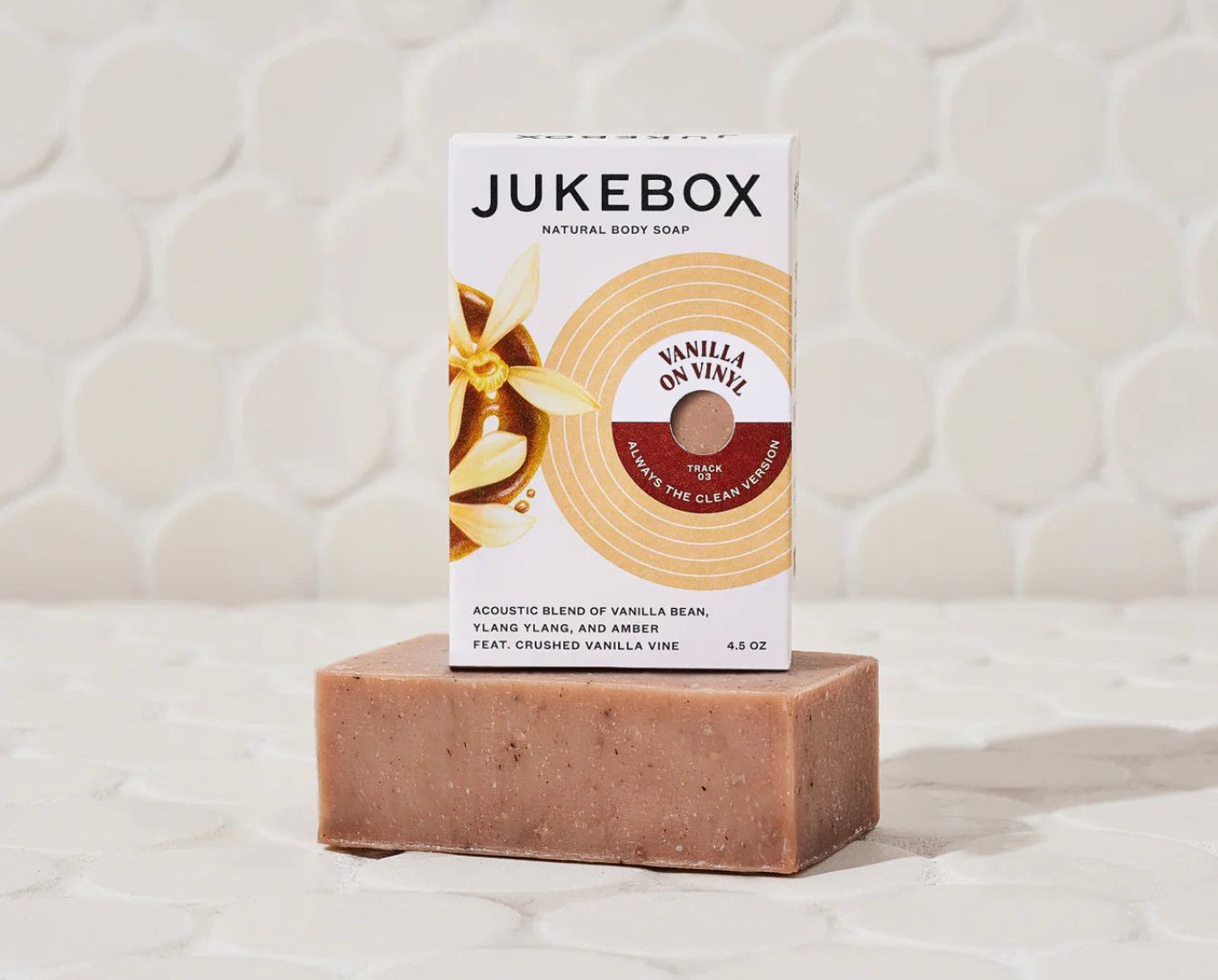 Jukebox Bar Soap Vanilla on Vinyl