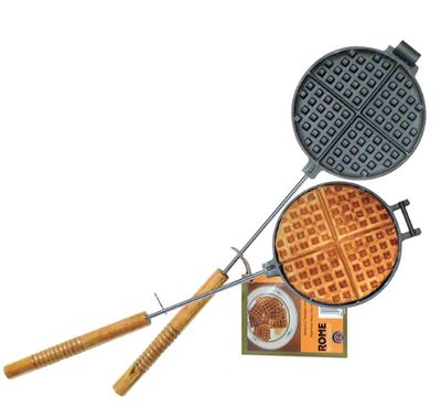 Rome Chuckwagon Waffle Iron - Cast Iron