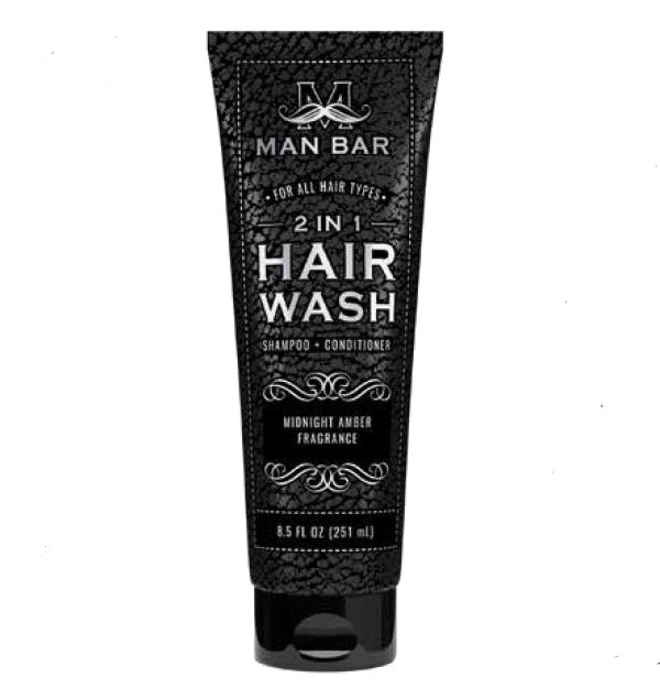 Man Bar 2 in 1 Hair Wash -, Style: Midnight Amber
