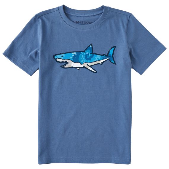Kids Tie Dye Smile Good Day Tee by Life is Good Dark Blue, Size: XS