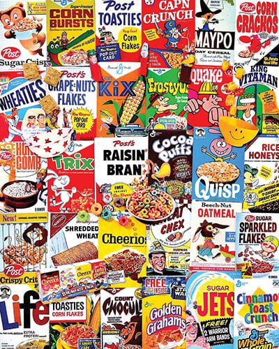 White Mountain Cereal Boxes Puzzle 1,000 pc