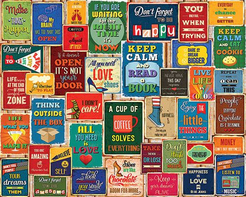 White Mountain Words of Wisdom Puzzle 1,000 pc