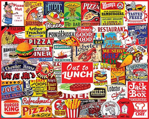 White Mountain Out to Lunch Puzzle 1,000 pc