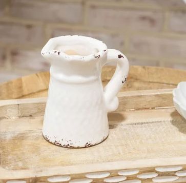 White Pitcher 5”