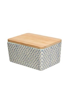 Storage Tin Traditional Blue Pattern