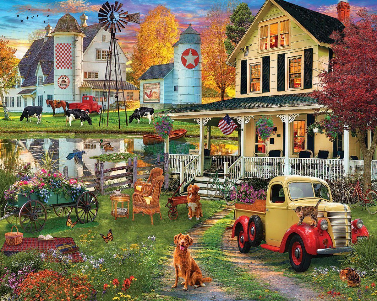 White Mountain Country Retreat Puzzle 1,000 pc