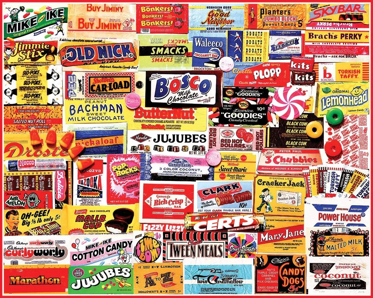 White Mountain Candy Wrappers Puzzle 1,000 pc