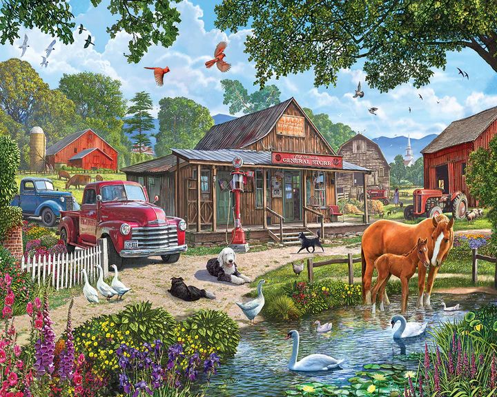 White Mountain Rustic General Store Puzzle 1,000 pc