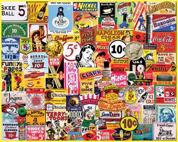 White Mountain Five and Dime Puzzle 1,000 pc