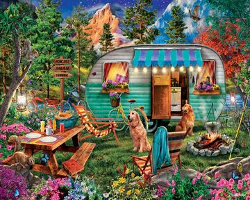 White Mountain Camper Puzzle 1,000 pc