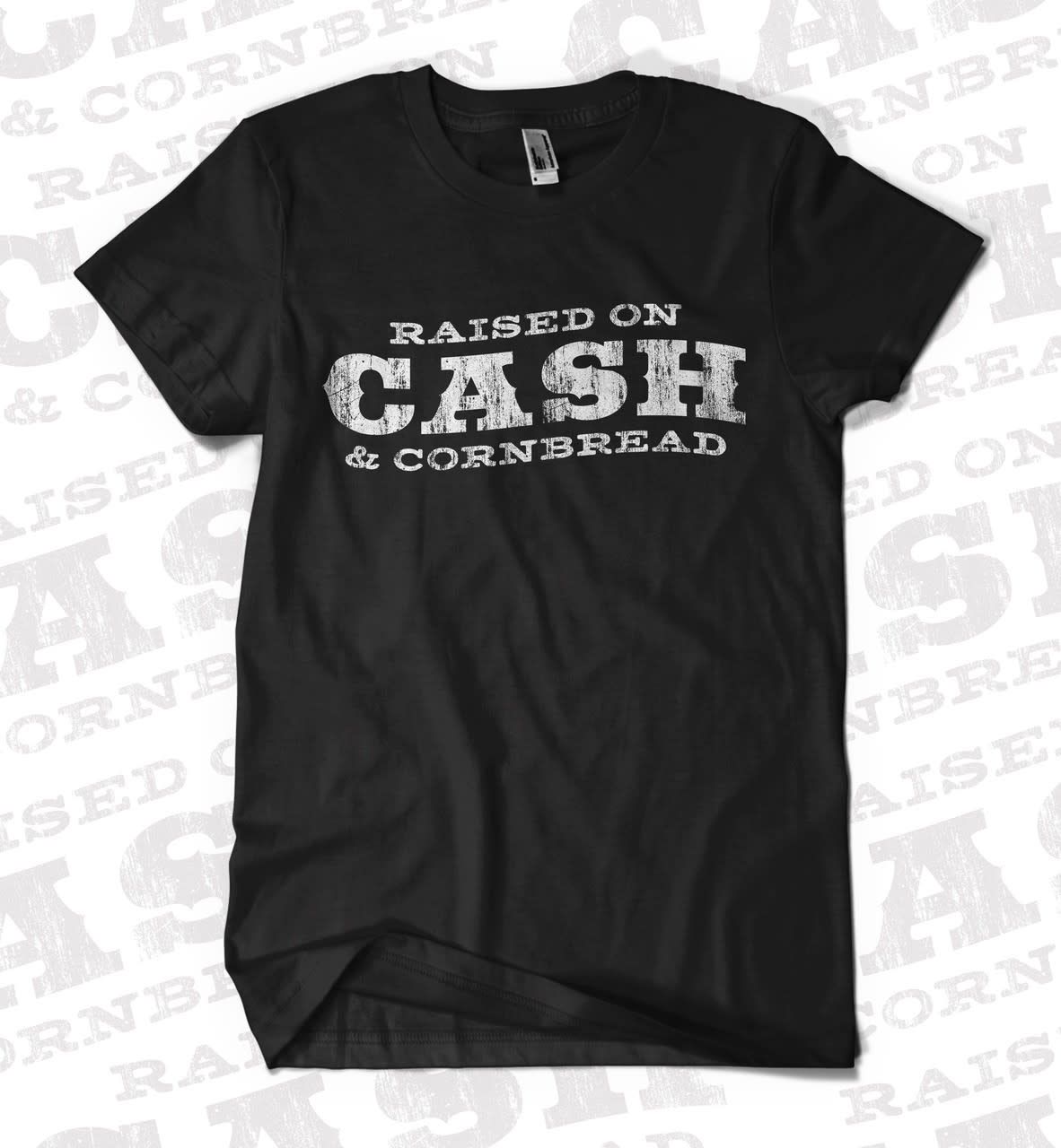Raised on Cash and Cornbread Tee, Size: S