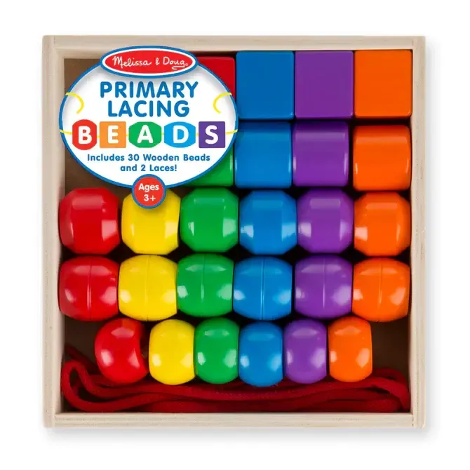 Melissa &amp; Doug Primary Lacing Beads