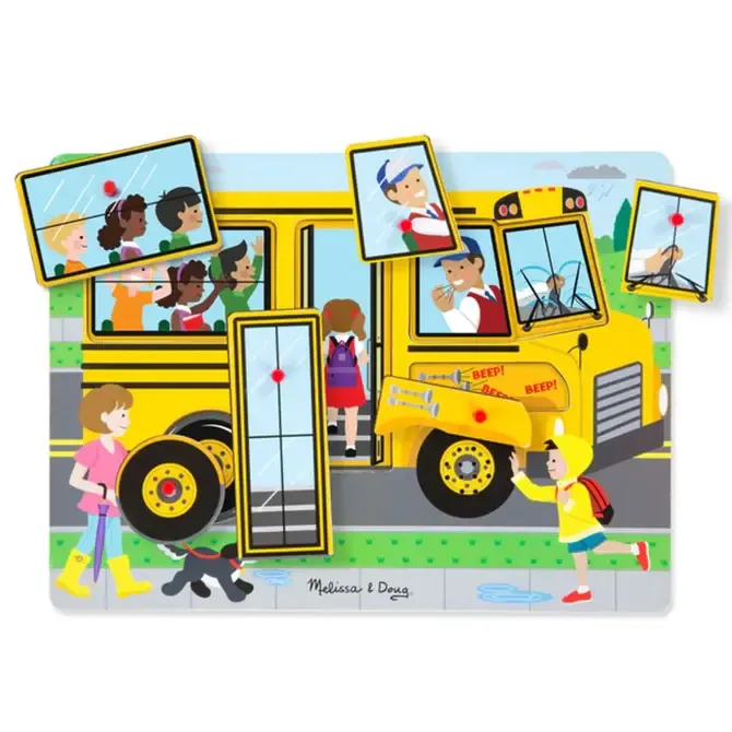 Melissa &amp; Doug The Wheels on the Bus Sound Puzzle