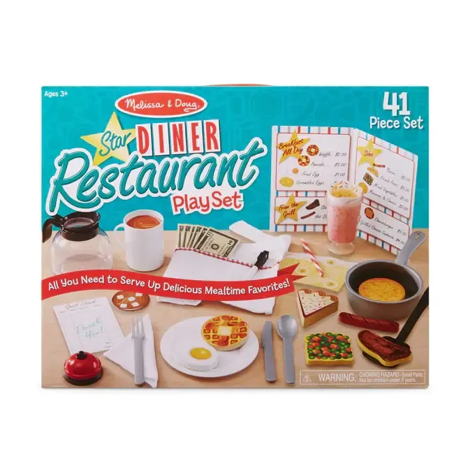 Melissa &amp; Doug Star Diner Restaurant Play Set