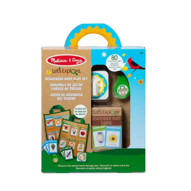 Melissa &amp; Doug Let's Explore Indoor/Outdoor Scavenger Hunt Play Set