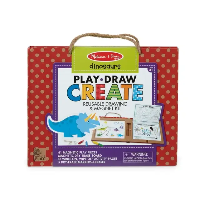 Melissa &amp; Doug Play, Draw, Create -, Style: Dinosaurs