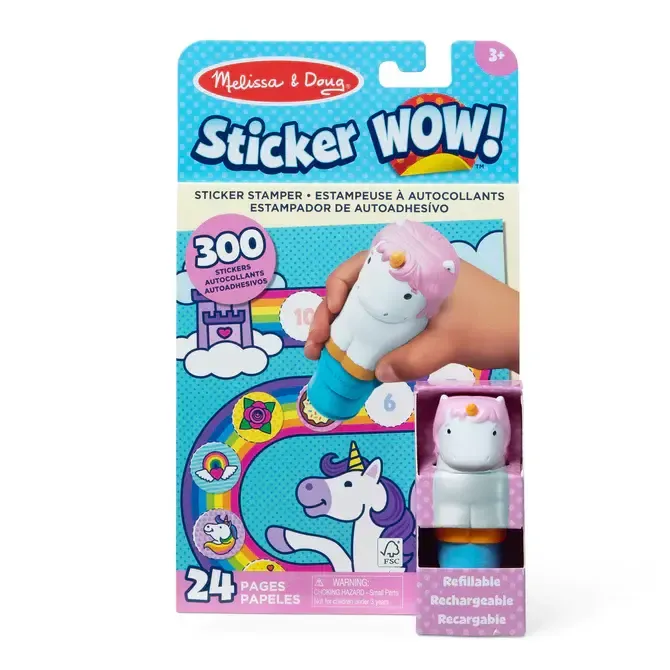 Melissa &amp; Doug Sticker WOW! Unicorn with Book &amp; Stickers