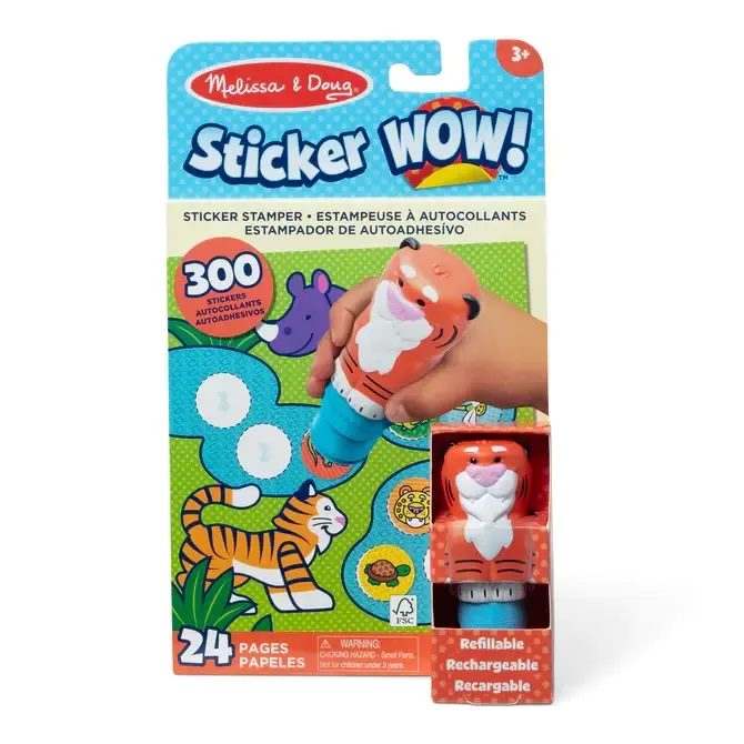 Melissa &amp; Doug Sticker WOW! Tiger with Book &amp; Stickers