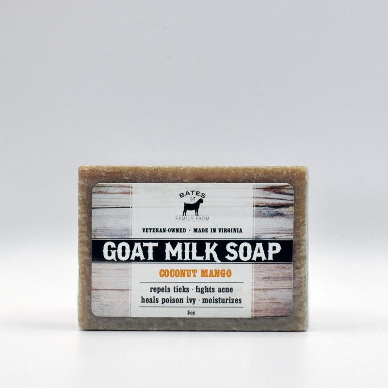 Bates Family Farm Goat Milk Soap Coconut Mango