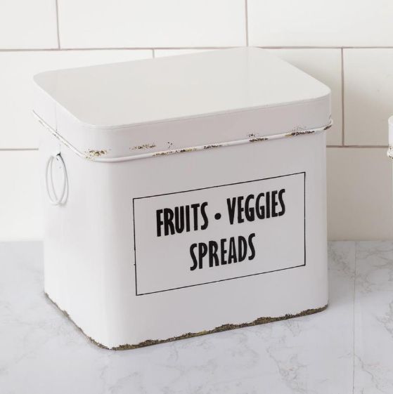 Metal Container - Fruits Veggies