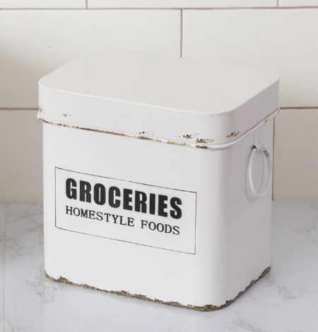 Metal Container - Groceries
