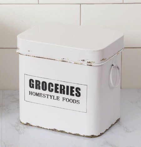 Metal Container - Groceries