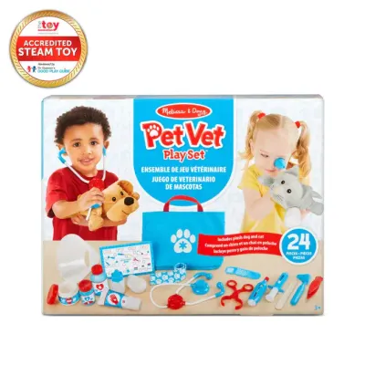 Melissa &amp; Doug Examine &amp; Treat Pet Vet Play Set