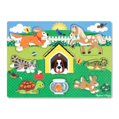 Melissa &amp; Doug Pets Peg Puzzle