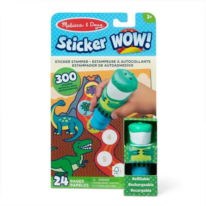 Melissa &amp; Doug Sticker WOW! Dino with Book &amp; Stickers