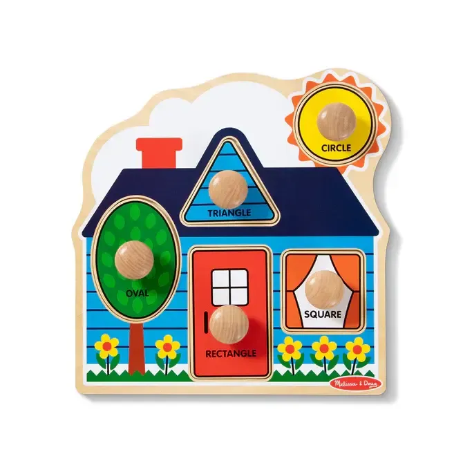 Melissa &amp; Doug First Shapes Jumbo Knob Puzzle