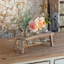 Board &amp; 3 Bottle Centerpiece