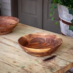 Wooden Serving Bowl SM 12”