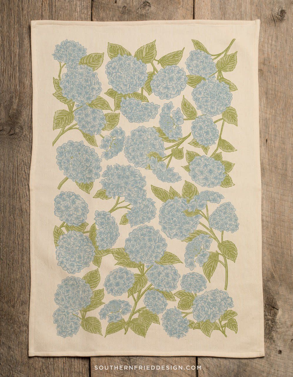 Hydrangea Pattern Kitchen Towel