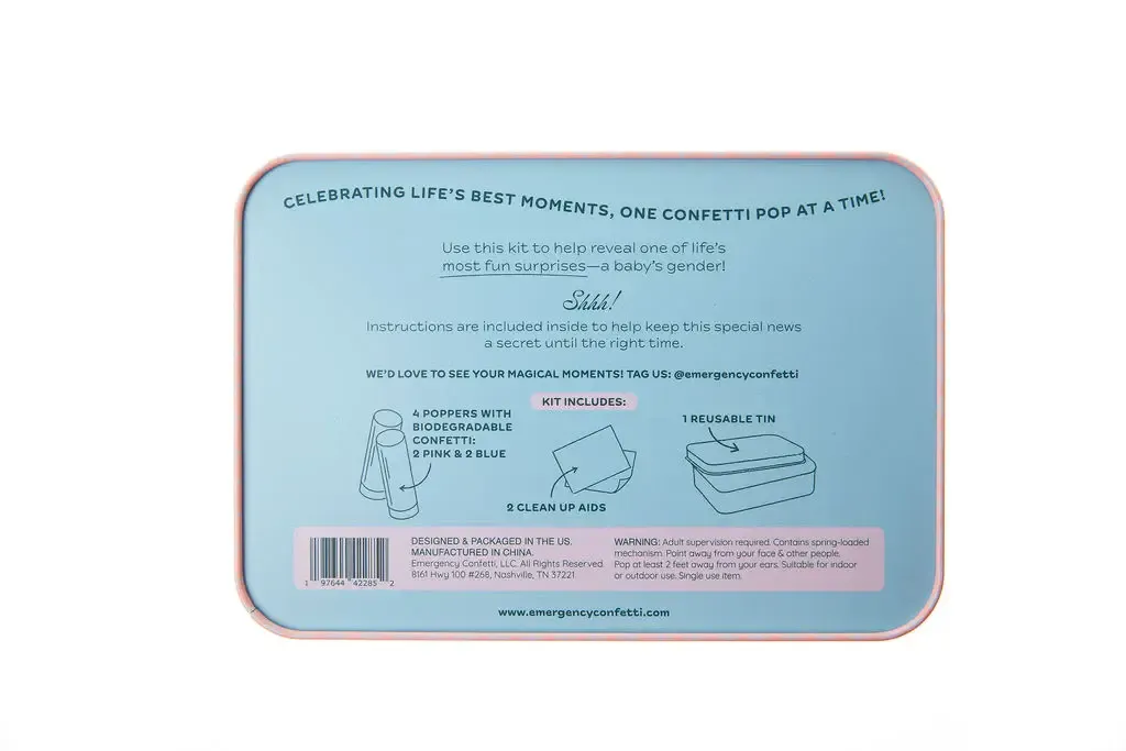 Gender Reveal Celebration Confetti Kit