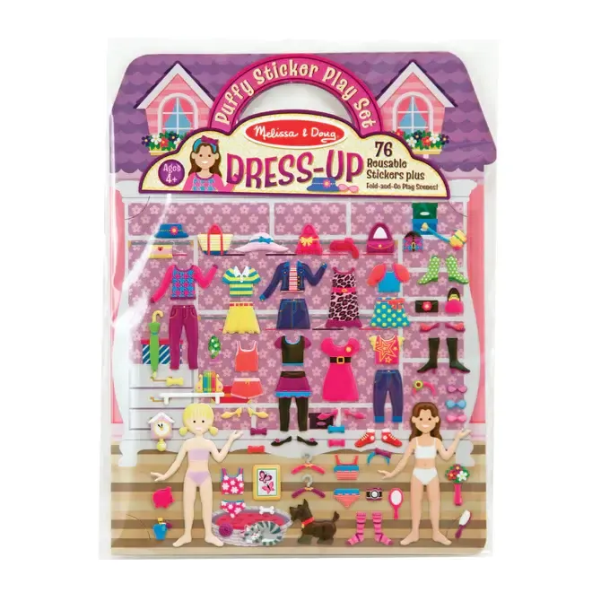 Melissa &amp; Doug Puffy Sticker Play Set -, Style: Dress-Up
