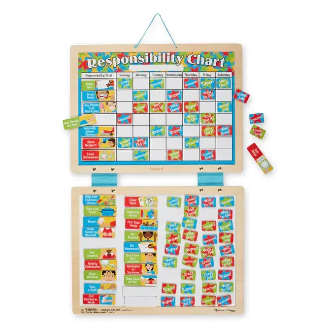 Melissa &amp; Doug Magnetic Responsibility Chart