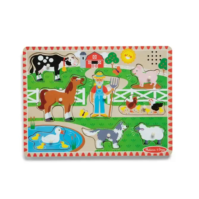 Melissa &amp; Doug Old MacDonald's Farm Sound Puzzle