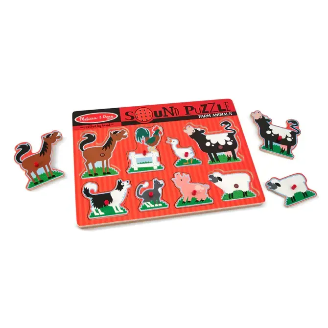 Melissa &amp; Doug Farm Animals Sound Puzzle
