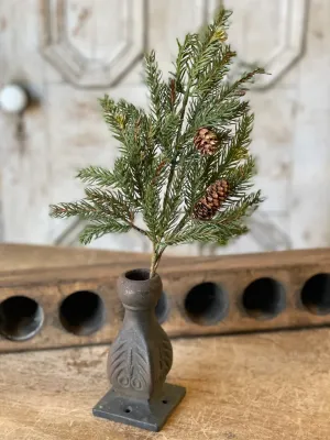 White Spruce Pick With Pine Cone 16”
