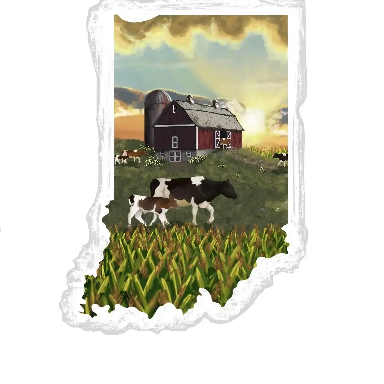 On the Farm Sticker